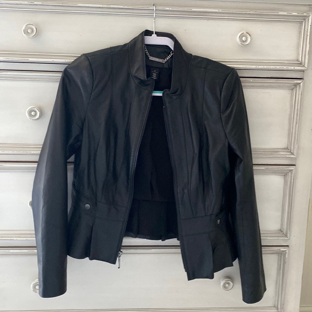 WHBM real leather jacket